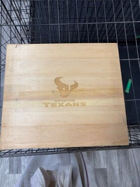 Houston Texans Wooden Keepsake Box - Natural Wood